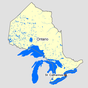 St. Catharines map ontario